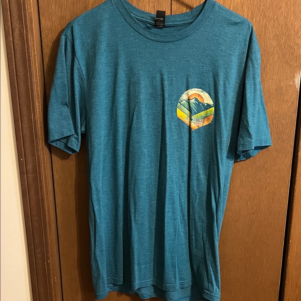District Teal Mountain Graphic Tee